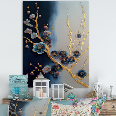 Reidsville " Blue Cherry Blossom Branch II "