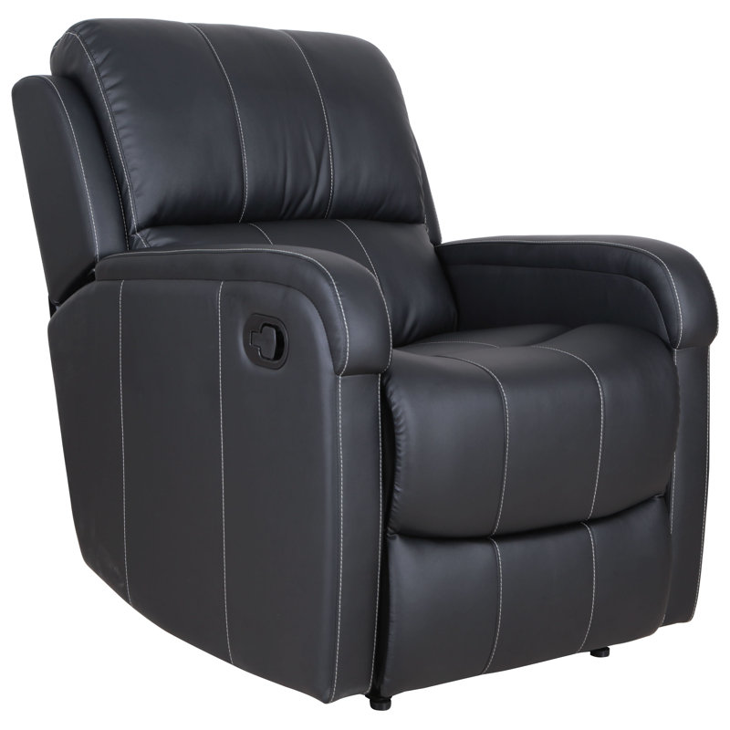 Fauteuil inclinable manuel standard en similicuir de 30 po de largeur