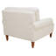 Chaise de grande taille avec support ergonomique, pieds à colonnes romaines rétro et design lombaire élégant pour l'intérieur