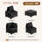 6 Pieces Outdoor Patio Furniture Set, With Cushions And Glass Coffee Table, Pe Rattan Outdoor Wicker Sectional Furniture Sofa Set-586410613