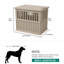 Niche pour chien avec loquet verrouillable pour animaux de compagnie de taille moyenne à grande-115697976-115697978