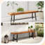 Banc d'extérieur en bois de peuplier-1193947061