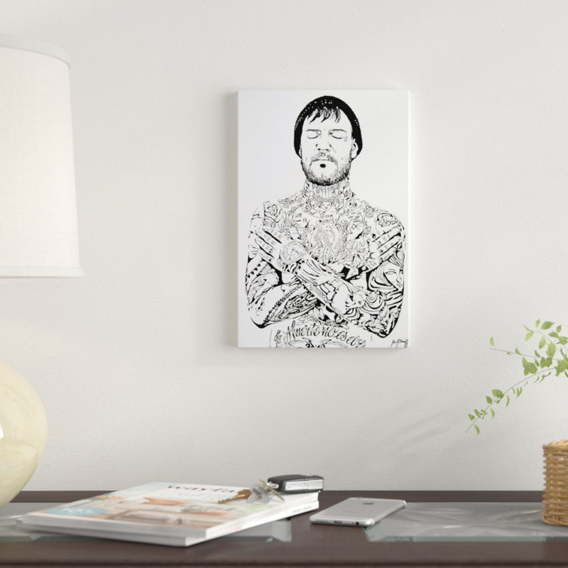 «Tiger Man» par Ahmad Shariff - Impression sur toile tendue sur châssis, H 12 po x l 8 po x P 0,75 po, Toile tendue