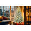 Arbre de Noël pré-éclairé enneigé-1862917081