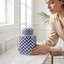 Vase en céramique fait à la main avec chevron Lumi