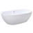 Kingston Brass Aqua Eden 71-Inch Acrylic Oval Double Ended Freestanding Tub with Drain