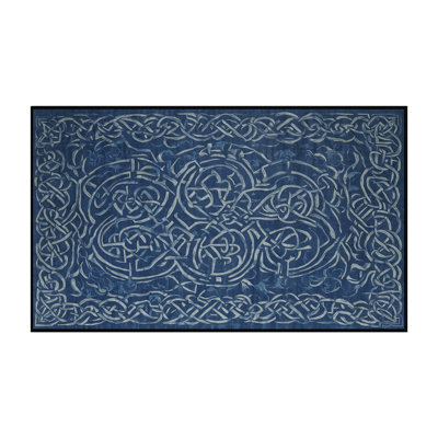 Tapis gris lavable à la machine