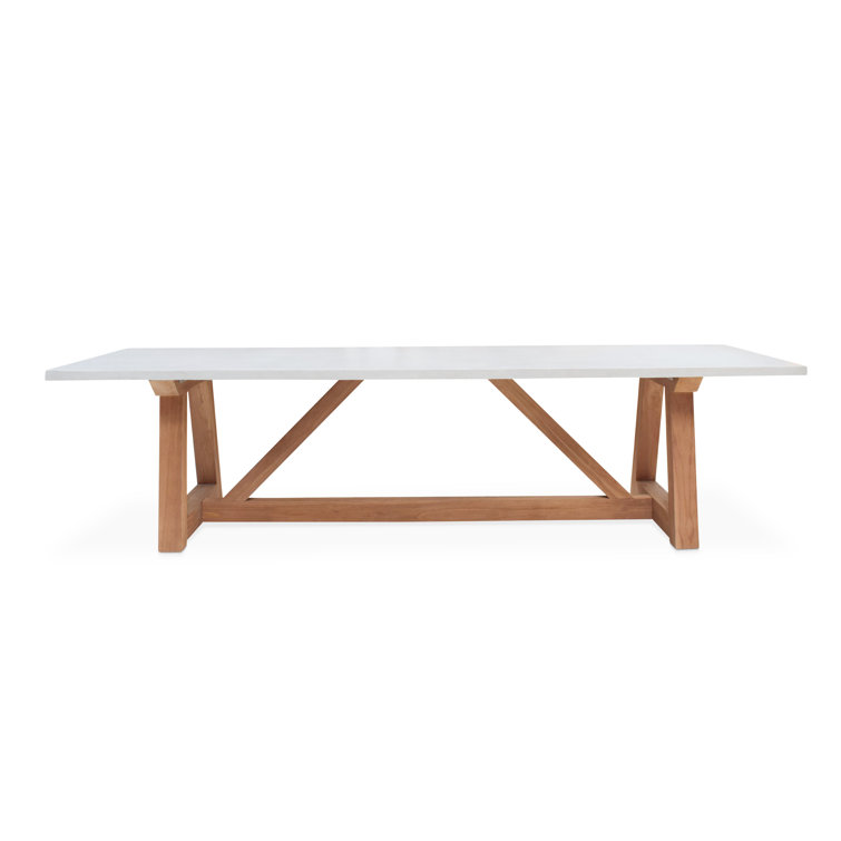 Bayridge Rectangular Concrete Outdoor Dining Table