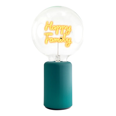 Bulb HAPPY FAMILY Amber with Base Table Lamp PORTABLE Pop Nomad