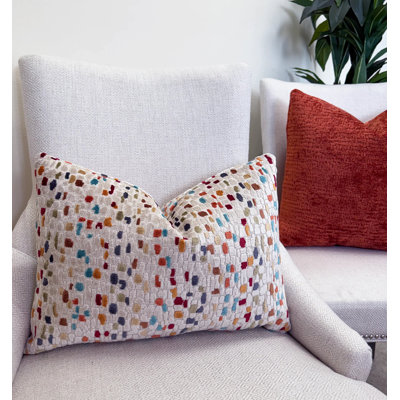 Housse de coussin en velours mosaïque