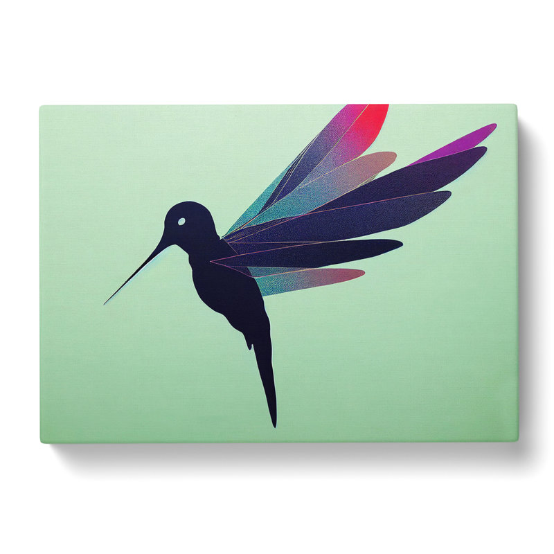 Luscious Hummingbird - Wrapped Canvas, 35cm H x 50cm W x 3cm D