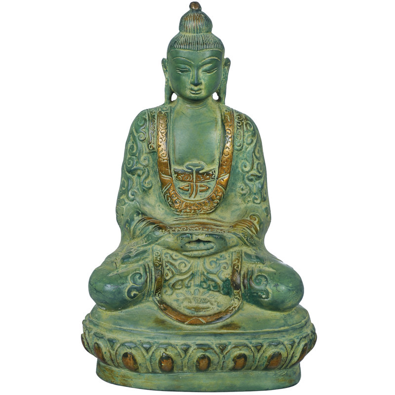 Sculpture Bouddha tibétain Bouddha en Dhyana Mudra (méditation)