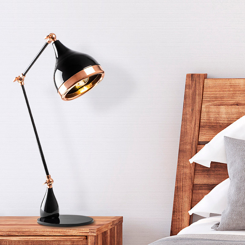Lampe de bureau noire 20,08 po Julius