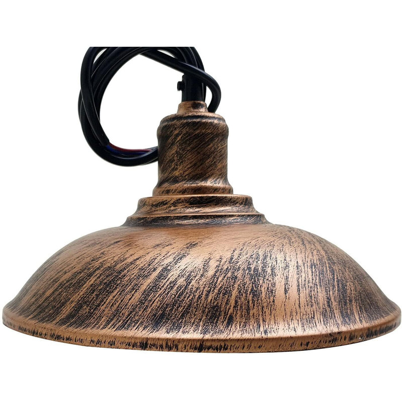 1 - Light Bowl Pendant, Brushed Copper