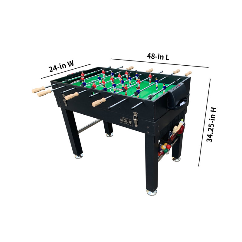 Table multi-jeux Kick Minotaur 48 po 5-en-1, Noir