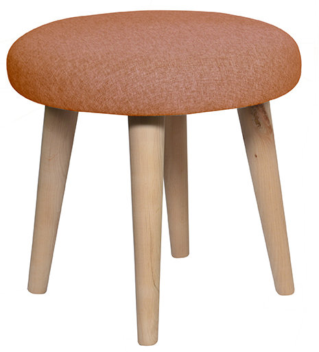 Shetland Vanity Stool, Orange