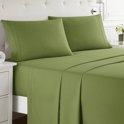  Ensemble de draps double brossé de luxe pour hôtel avec draps et taies d'oreiller très doux