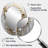 Gold And White Marbled Christianity Cross - White Oval Wall Mirror Decor-3813004