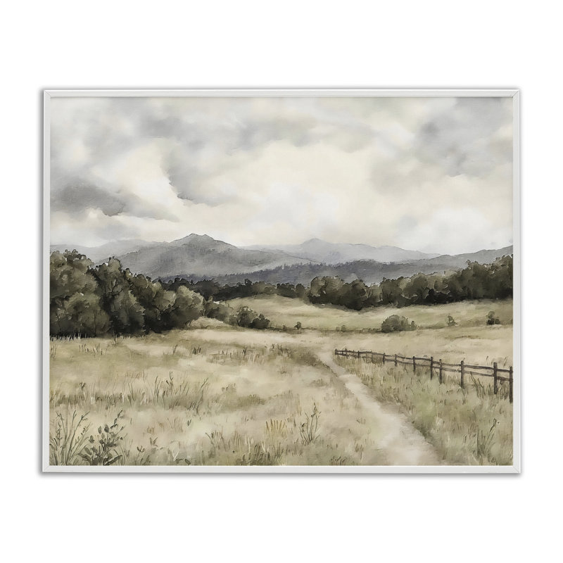 Giclée encadrée, conçue par Riley B, 11 x 14, Encadrement giclée blanc côtier