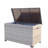 Wicker Patio Furniture Storage Box (Grey )