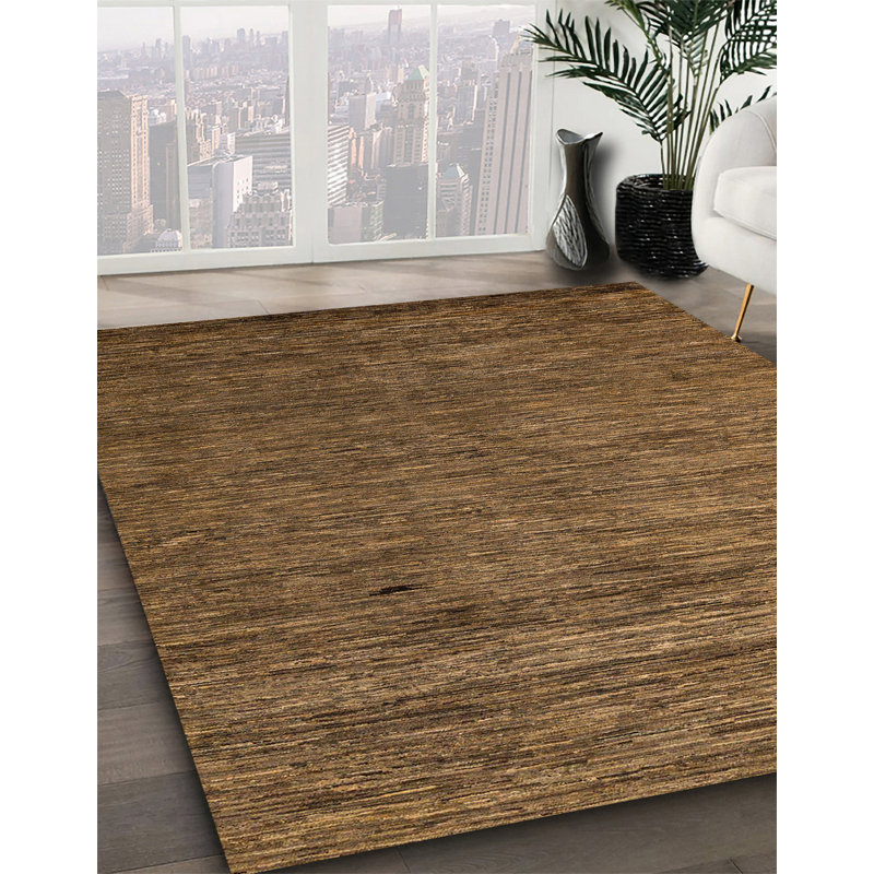Tapis décoratif multicolore à motif abstrait, Carré 3 pi