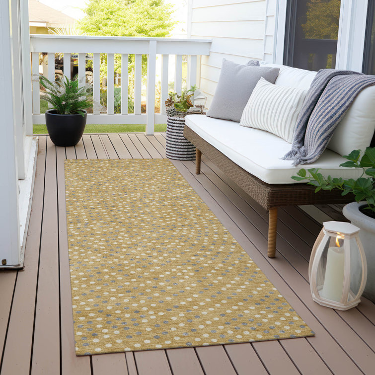Machine Washable Indoor/Outdoor Chayden ACN1021 Taupe Rug