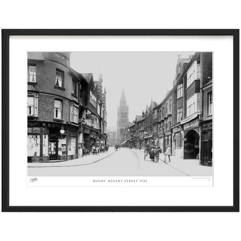 Rugby, Regent Street 1922 by Francis Frith - Single Picture Frame Print, 60cm H x 80cm W x 2.3cm D