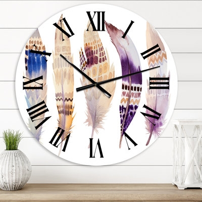 Horloge murale bohème et éclectique