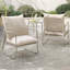 3-Piece Garden Conversation Set,Breathable Woven PE Rattan Chairs with Washable Cushions & Round Metal Coffee Table-58835912