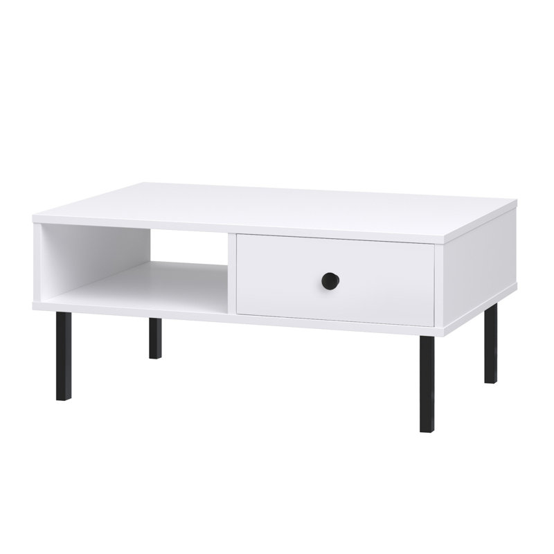 Four Leg Coffee Table, White