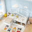 Lit plateforme simple avec trois tiroirs de rangement-1995483483