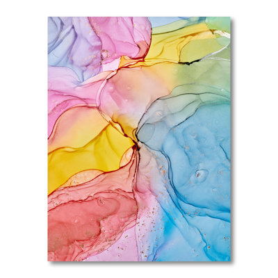 Fluide dans des tons pastel II - peinture sur toile