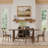 Jahanzeb 6 - Person Trestle Dining Set