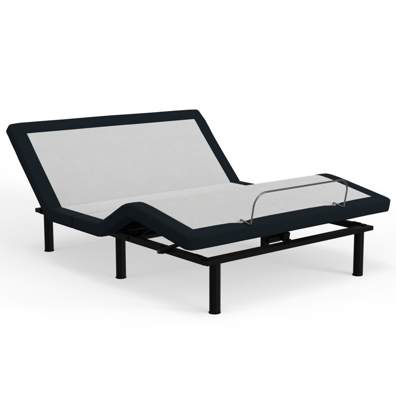 Model 3 Queen Base With Zero And Metal Support For Enhanced Comfort Grey Wireless Control, Queen