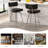 Swivel Counter Height Bar Stools Set, 26" Leather Kitchen Swivel Counter Stools for Kitchen Island-2131609137-2131609138