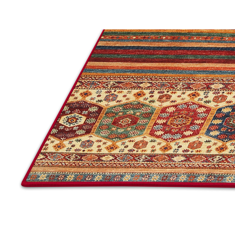 Tapis brun contemporain Bibbins, Rectangle 5 pi x 7 pi