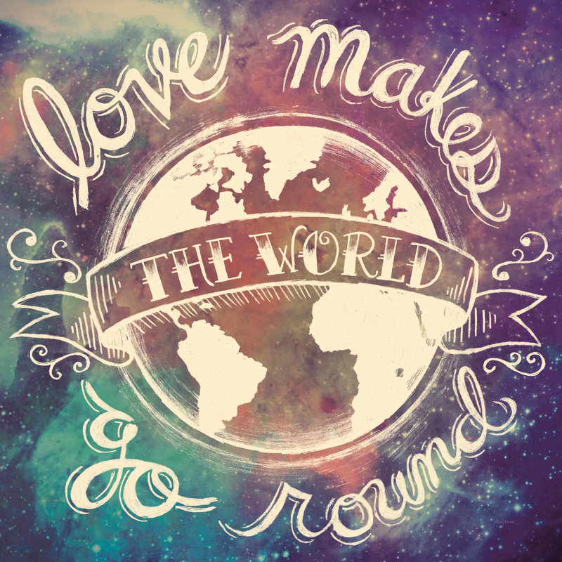 L'univers «Galaxy Love Makes», H 30 po x l 30 po, Non, Toile tendue