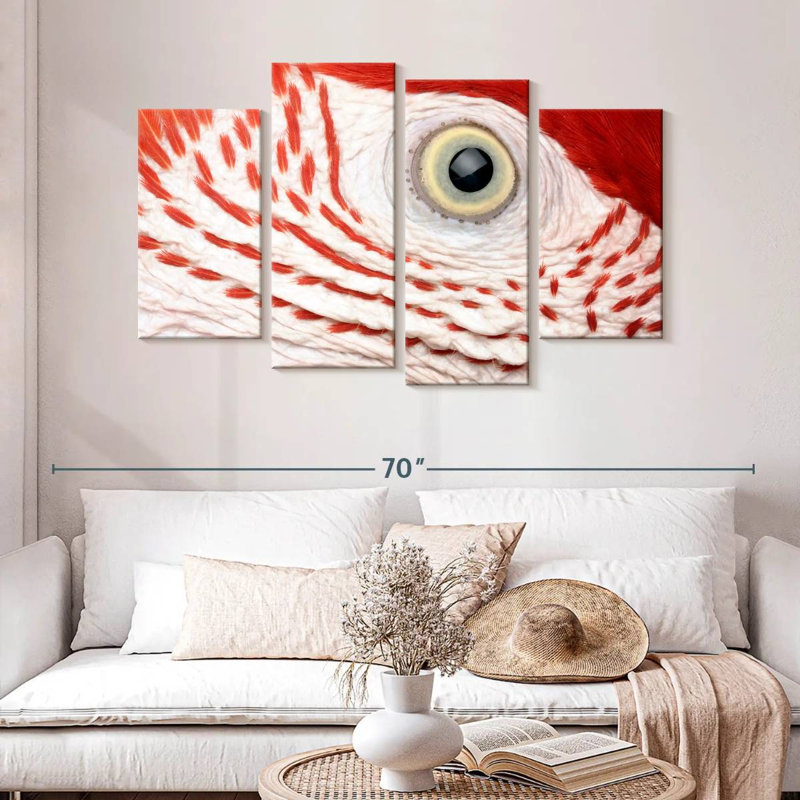Brampt Macaw Parrot Eye, 32"H x 52"W