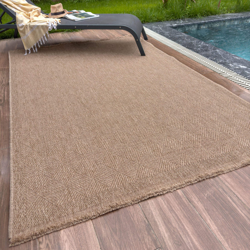 Nature Collection Argyle Indoor / Outdoor Area Rug, Rectangle 80 x 150 cm