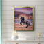 Toile encadrée de qualité supérieure Sunlit Horses II - prête à être accrochée-2038630614-2038630615