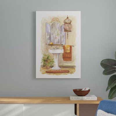 «Watercolor Bath in Spice I», peinture sur toile