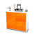 White/High-gloss orange