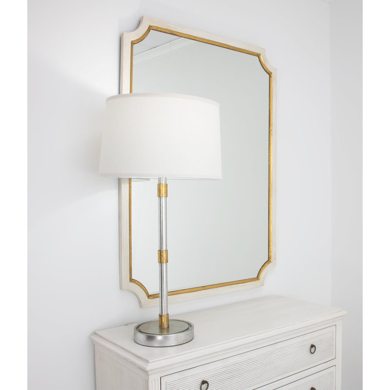 Ivian Table Lamp, Antique Silver/Gold Leaf