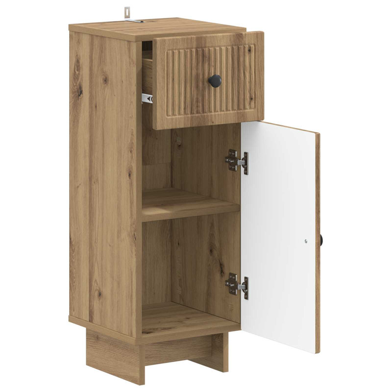 Bathroom Cabinet, Artisan Oak