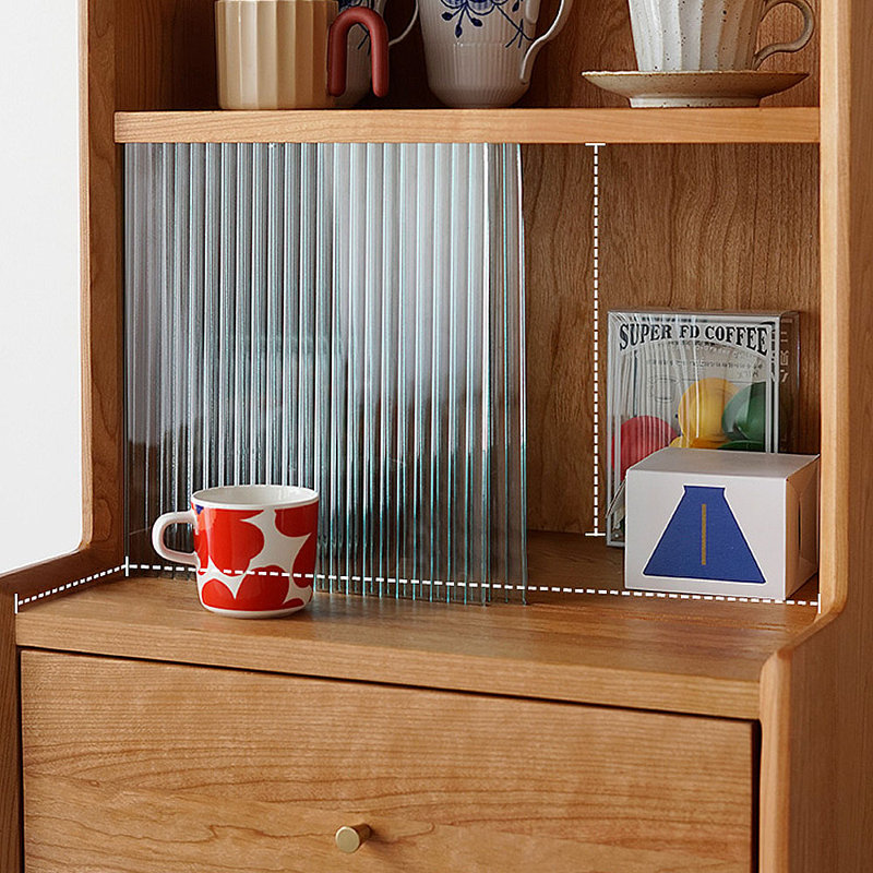 Multifunctional semi-open storage sideboard