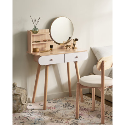 Dressing Table with Mirror and Drawers and Storage Included