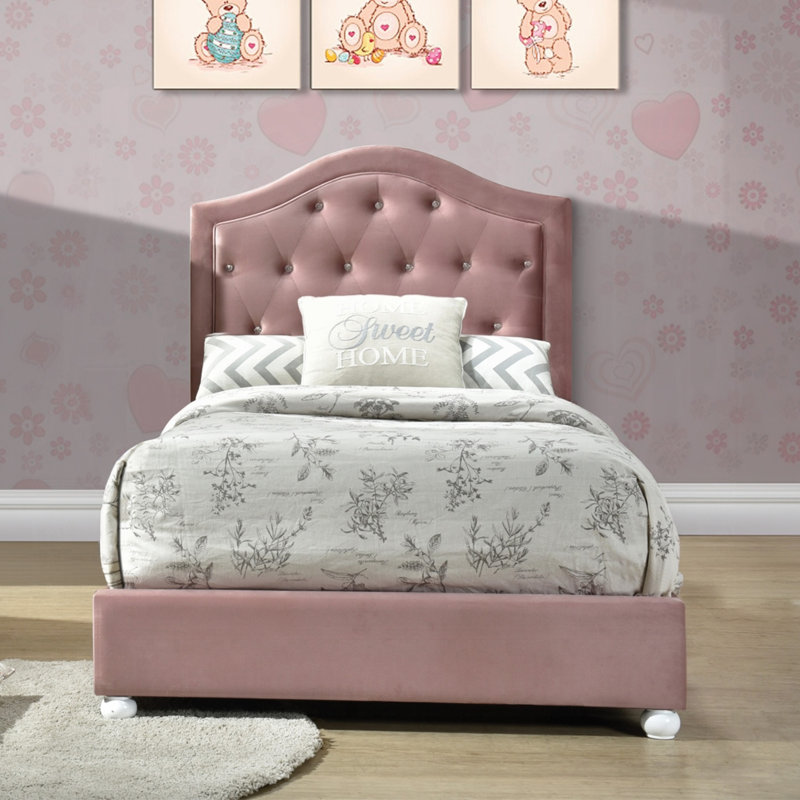 Lit plateforme tapissier Reggie