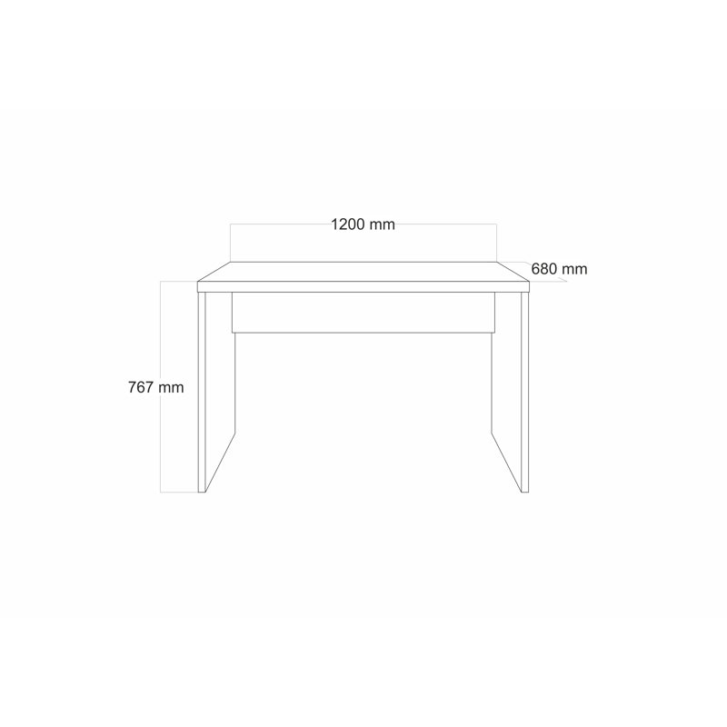 Caravel Rectangle Writing Desk, 120cm