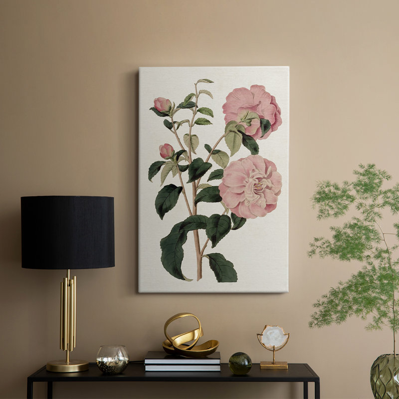 Mélange floral rose IV - galerie Cavas sur mesure, H 12 po x l 8 po