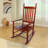 Wooden Porch Rocker Chair  Brown-593887375